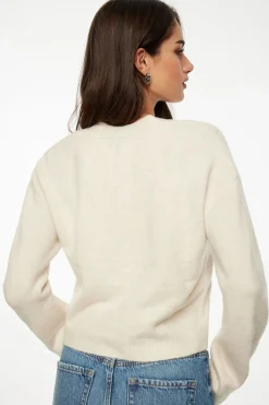 Sweaters & Cardigans | Sweaters-Dynamite Heavenlyarn™ Abbey Cropped Cardigan Brown