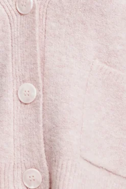 Sweaters & Cardigans | Sweaters-Dynamite Heavenlyarn™ Abbey Cropped Cardigan Pink