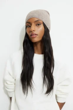 Cold Weather-Dynamite Heavenlyarn™ Beanie Brown