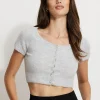 Sweaters & Cardigans | Sweaters-Dynamite Heavenlyarn™ Billy Pearl Button Cardigan Grey