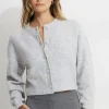 Sweaters & Cardigans | Sweaters-Dynamite Heavenlyarn™ Catherine Crewneck Cardigan Grey