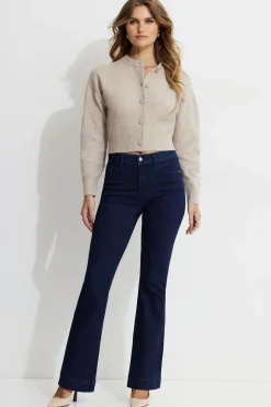 Sweaters & Cardigans | Cardigans-Dynamite Heavenlyarn™ Catherine Crewneck Cardigan Brown