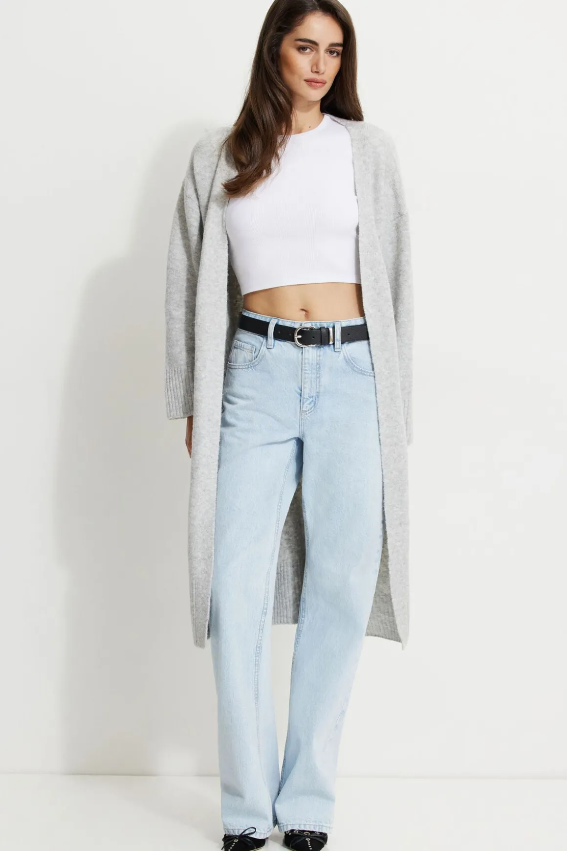 Sweaters & Cardigans | Online Exclusives-Dynamite Heavenlyarn™ Duster Cardigan Gray
