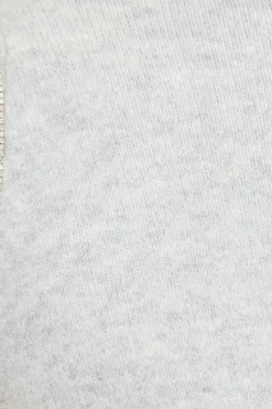 Sweaters & Cardigans | Sweaters-Dynamite Heavenlyarn™ Jewel Trim Tank Top Gray