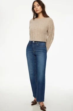 Sweaters & Cardigans | Long Sleeve Tops-Dynamite Heavenlyarn™ Luana Cable Knit Sweater Brown