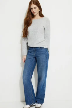 Sweaters & Cardigans | Online Exclusives-Dynamite Heavenlyarn™ Open Back Sweater Gray