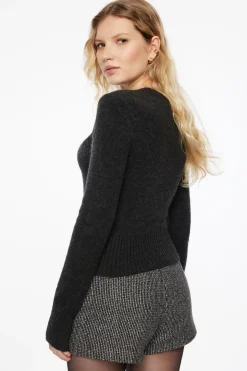 Sweaters & Cardigans | Sweaters-Dynamite Heavenlyarn™ Spongy Bodycon Sweater Gray
