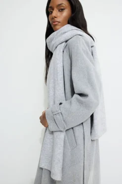 Cold Weather-Dynamite Heavenlyarn™ Wide Scarf Grey