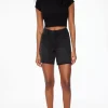 Jeans & Denim | Shorts-Dynamite Heidi A-Line Denim Shorts Black