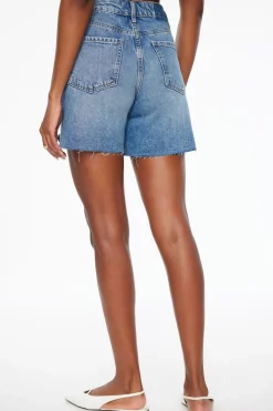 Jeans & Denim | Shorts-Dynamite Heidi A-Line Denim Shorts Blue