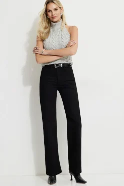 Jeans & Denim | Short & Long Lengths-Dynamite Heidi Wide Leg Jeans Black