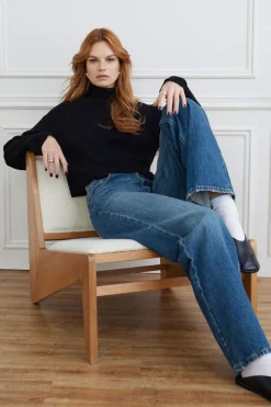 Jeans & Denim | Bestsellers-Dynamite Heidi Wide Leg Jeans Blue