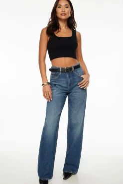 Jeans & Denim | Bestsellers-Dynamite Heidi Wide Leg Jeans Blue