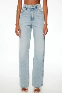 Jeans & Denim | Short & Long Lengths-Dynamite Heidi Wide Leg Jeans Blue