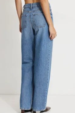 Jeans & Denim | Short & Long Lengths-Dynamite Heidi Wide Leg Jeans Blue