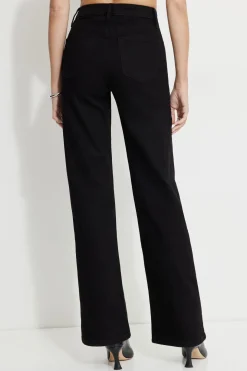 Jeans & Denim | Short & Long Lengths-Dynamite Heidi Wide Leg Jeans Black