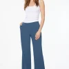 Pants | Wide Leg Pants-Dynamite High Waisted Wide Leg Pants Blue