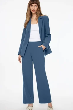 Pants | Wide Leg Pants-Dynamite High Waisted Wide Leg Pants Blue
