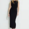 Dresses & Jumpsuits | Online Exclusives-Dynamite Jersey Draped Maxi Dress Black