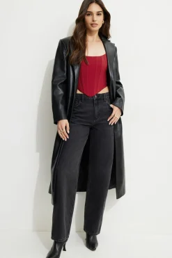 Blouses & Tops | Blouses & Tops-Dynamite Julia Corset Top Red