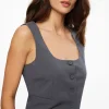 Blazers & Vests | Vests-Dynamite Julietta Square Neck Vest Blue