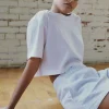Tees & Tanks | Tees & Tanks-Dynamite Juno Cropped Boxy Tee White