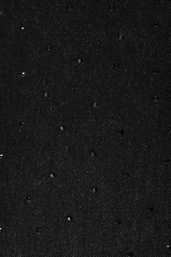 Jeans & Denim-Dynamite Justina Rhinestone Straight Leg Jeans Black