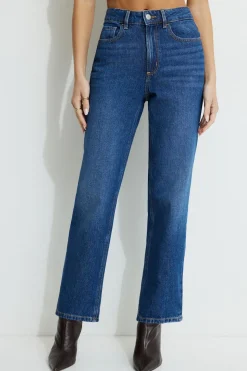 Jeans & Denim-Dynamite Justina Straight Jeans Blue