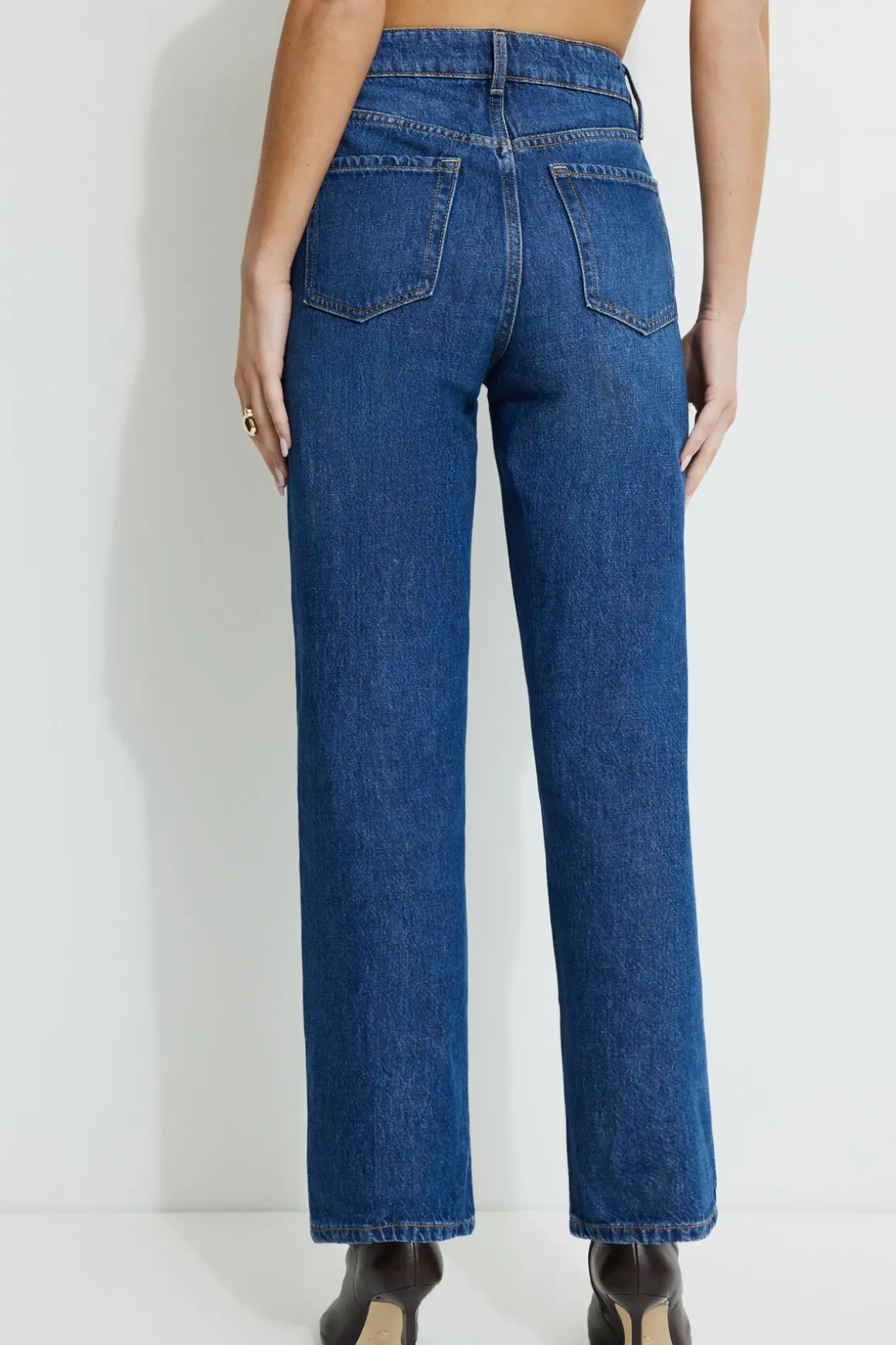 Jeans & Denim-Dynamite Justina Straight Jeans Blue