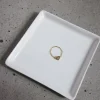 Rings-Dynamite 14K Gold Plated Chain Heart Gem Ring YELLOW