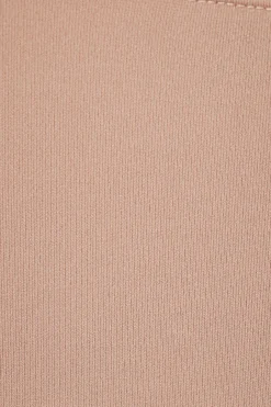 Tees & Tanks-Dynamite Kai Sculpt Crop Top Brown