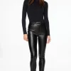 Pants-Dynamite Kate Faux Leather Skinny Pants Black