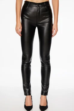 Pants-Dynamite Kate Faux Leather Skinny Pants Black