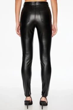Pants-Dynamite Kate Faux Leather Skinny Pants Black