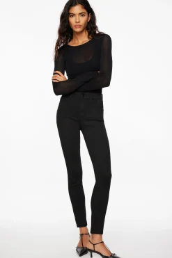 Jeans & Denim-Dynamite Kate High Waisted Skinny Jeans Black