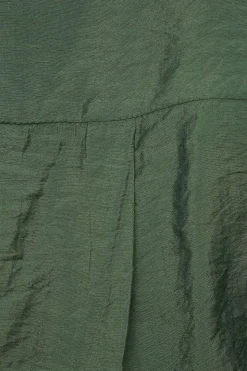 Blouses & Tops | Matching Sets-Dynamite Kayla Crinkled Twisted Blouse Green