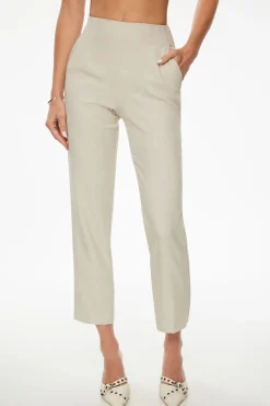 Pants | Slim Leg Pants-Dynamite Kendall Side Zip Slim Pants Brown