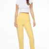 Pants | Slim Leg Pants-Dynamite Kendall Slim Side Zip Pants Yellow
