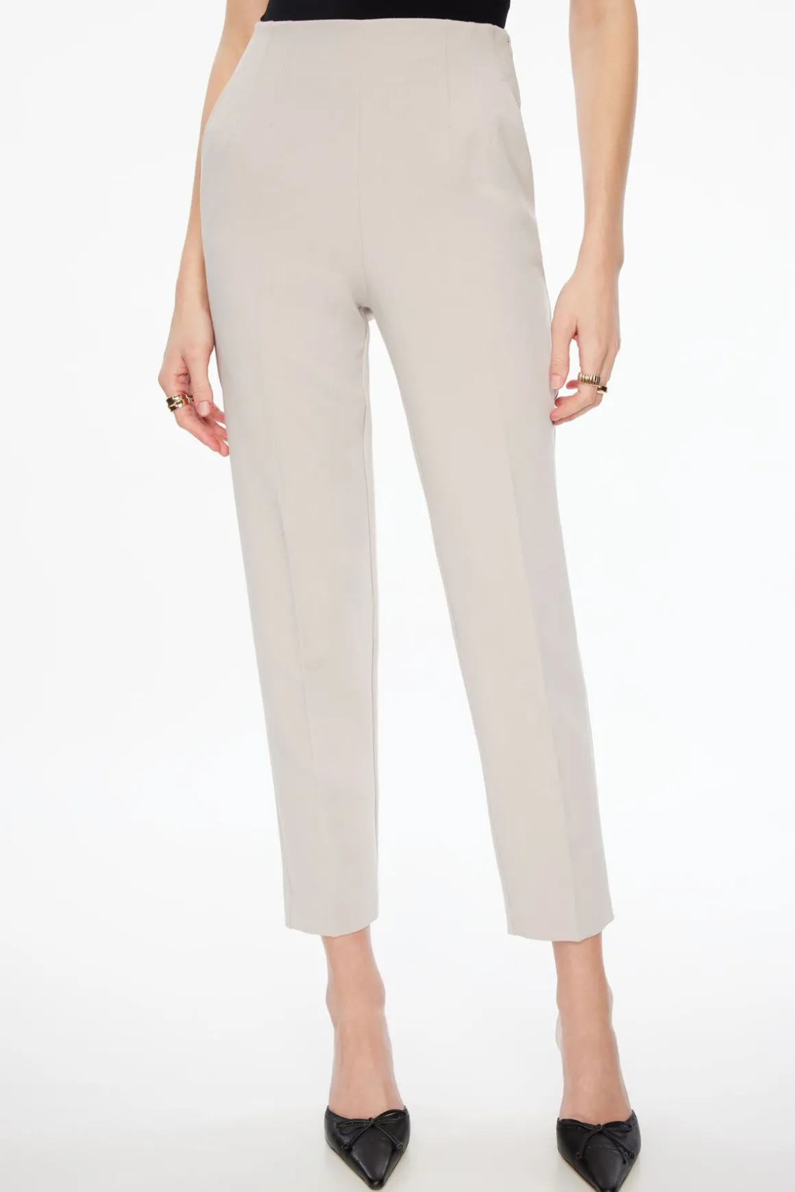 Pants | Slim Leg Pants-Dynamite Kendall Slim Side Zip Pants Gray