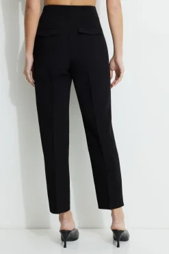 Pants | Bestsellers-Dynamite Kendall Slim Side Zip Pants Black