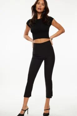Tees & Tanks | Tees & Tanks-Dynamite Keri Ribbed Baby T Shirt Black