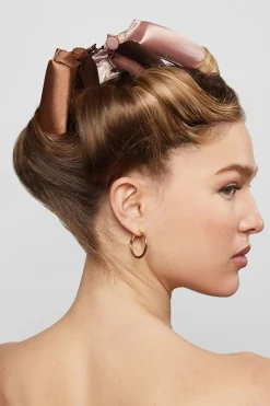 Hair Accessories-Dynamite KITSCH | Satin Jumbo Flexi Rods Red