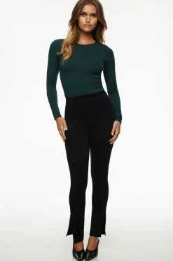 Tees & Tanks | Tees & Tanks-Dynamite Kyla Jersey Long Sleeve T Shirt Green