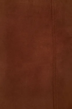 Skirts & Skorts | Skirts-Dynamite Kylie Faux Suede Mini Skirt Brown