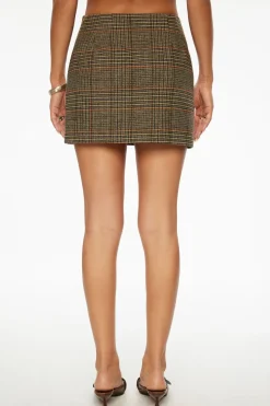 Skirts & Skorts | Matching Sets-Dynamite Kylie Plaid Mini Skirt Brown