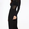 Skirts & Skorts | Skirts-Dynamite Laure Pleated Chiffon Maxi Skirt Black
