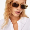 Sunglasses-Dynamite LE SPECS | The Impeccable Alt Sunglasses Brown