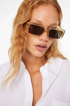 Sunglasses-Dynamite LE SPECS | The Impeccable Alt Sunglasses Brown