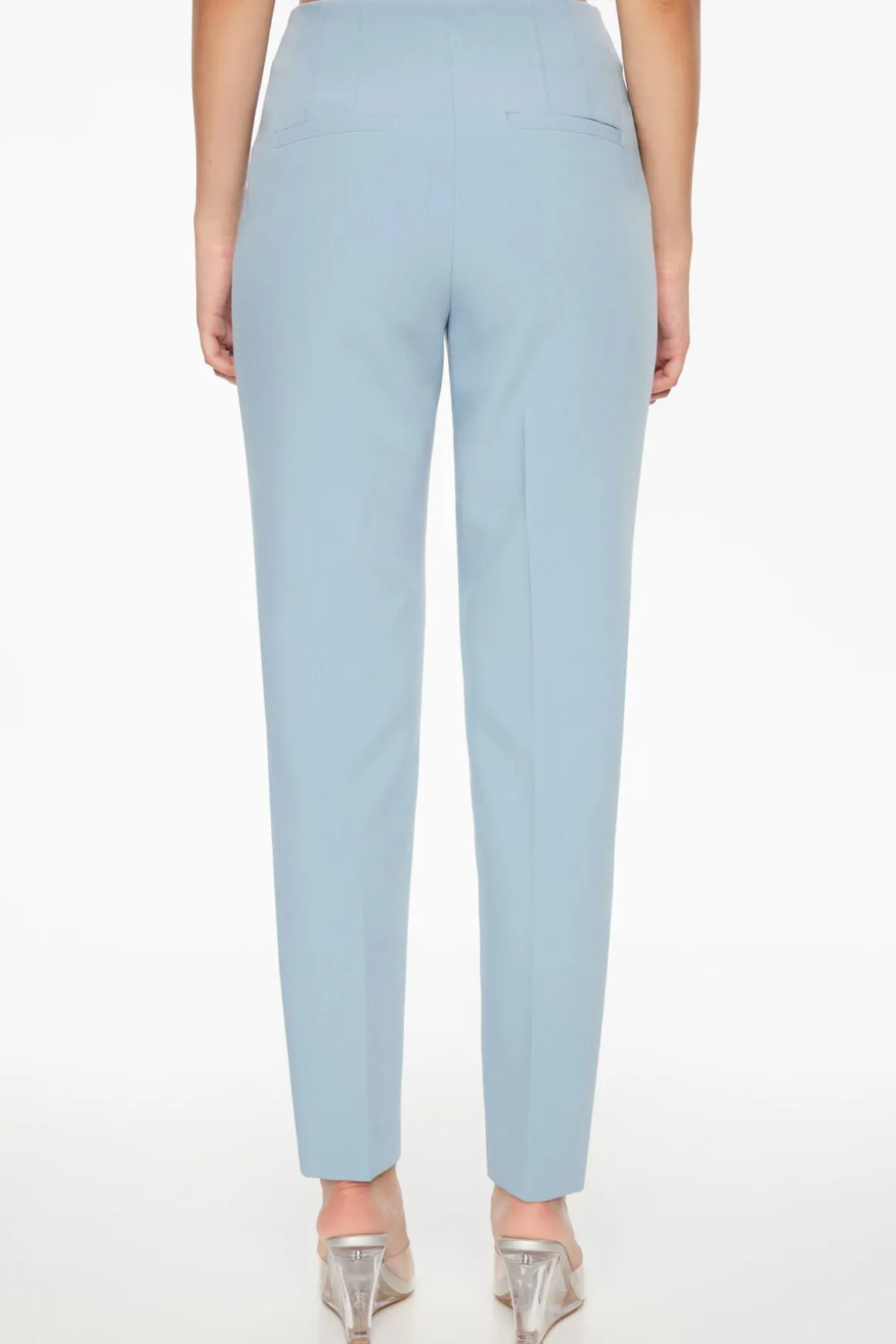 Pants | Slim Leg Pants-Dynamite Lina Full Length Slim Pants Blue