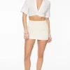 Skirts & Skorts | Skirts-Dynamite Linen Mini Skort Brown